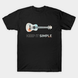 Keep It Simple Ukulele Texture T-Shirt